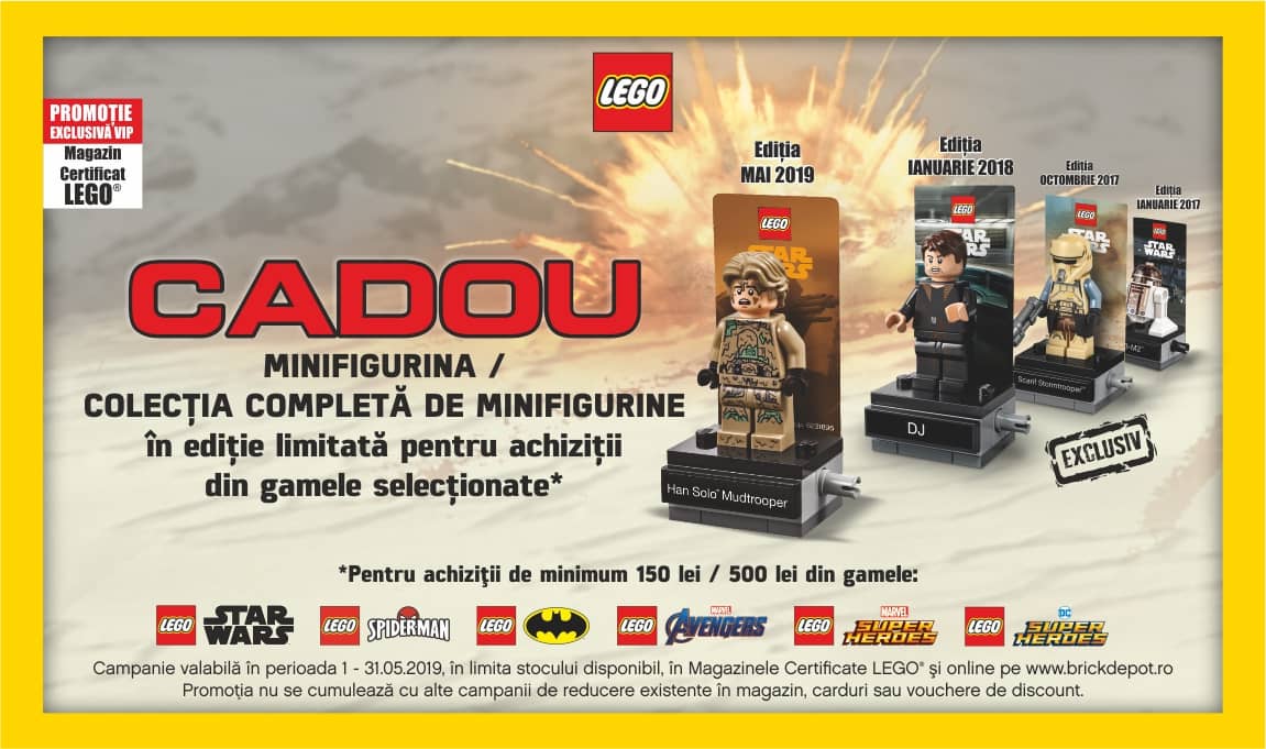Cadou minifigurine LEGO® Star Wars™ pentru clientii VIP