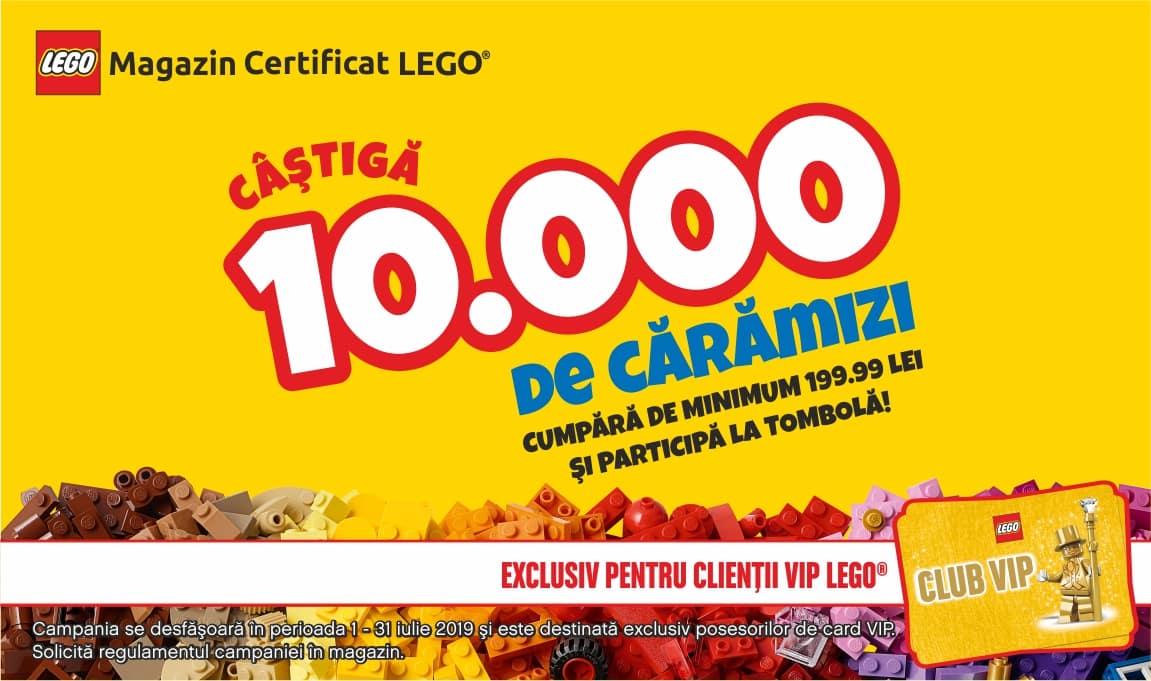 Castiga 10 000 de caramizi LEGO la tombola Brick Depot