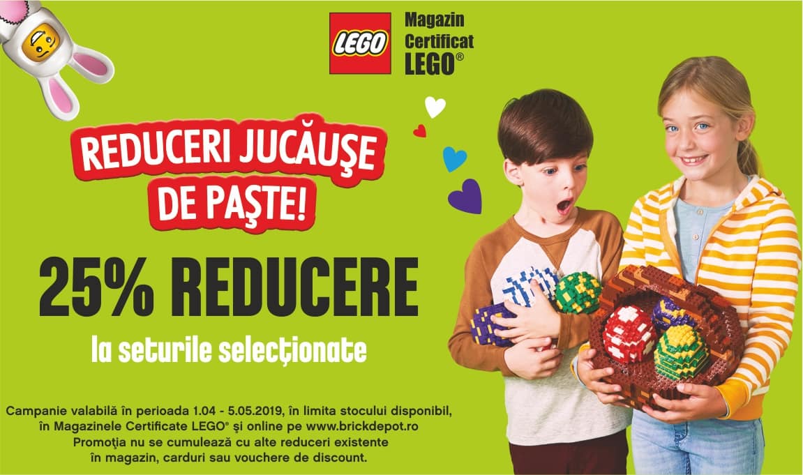30% reducere la o selectie de seturi LEGO®