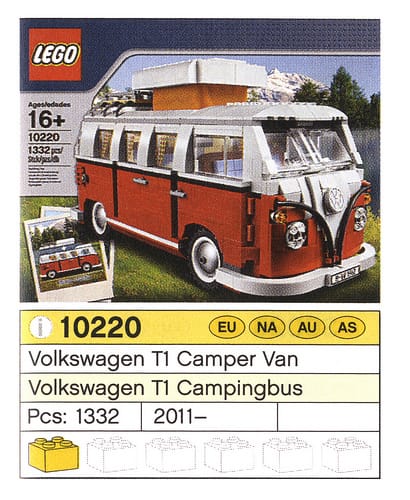 New 10220 Volkswagen T1 Camper Van