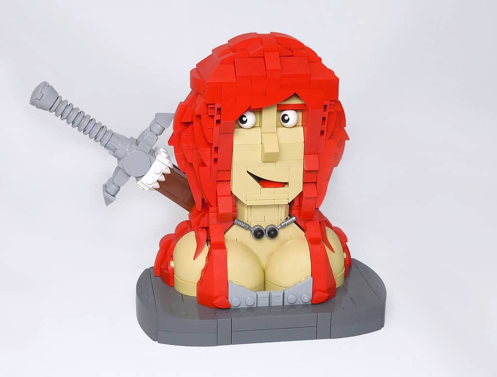 LEGO® MOC by Vitreolum: Red Sonja Bust