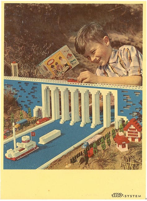 1960 Lego advertising postcard
