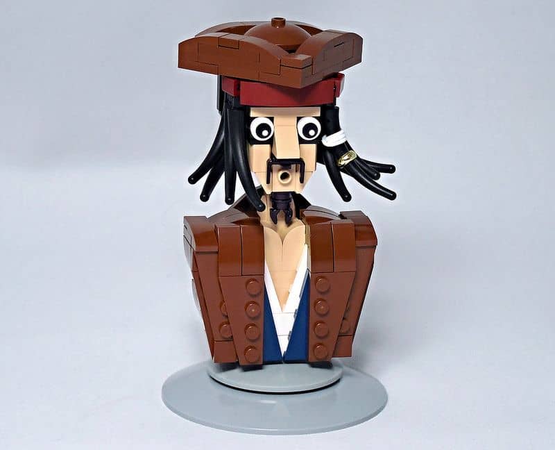 LEGO® MOC by Vitreolum: Jack Sparrow Bust